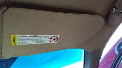 1997 Buick Century Passenger Right Sun Visor Oem Taupe 52B