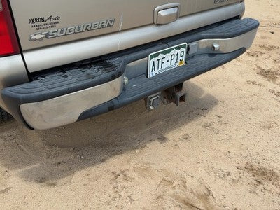 2000-2006 Chevy Suburban Chrome Rear Bumper With Mount Brackets Oem Pewter 11U