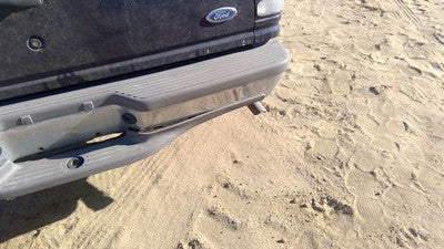 1995-1997 Ford Explorer Chrome Rear Bumper Assembly With Brackets Oem Xlt