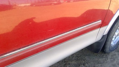1997-1998 Ford F150 Passenger Right Front Moulding From Door Oem Trim Strip Red