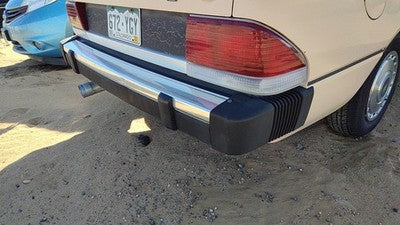 1984-1985 Ford Tempo Rear Bumper Assembly Aluminum With Brackets Oem Back