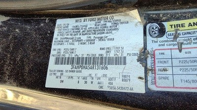 2010 Ford Fusion Wiring Harness For Engine Oem 2.5L