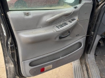 00-02 Expedition Driver Left Front Door Trim Panel With Master Switch Gray 12