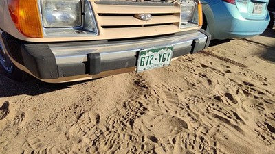 1984-1985 Ford Tempo Front Bumper Assembly Aluminum With Brackets Oem E43z17757j