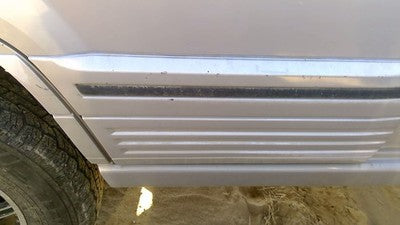 94 Jeep Grand Cherokee Passenger Right Rear Moulding From Door Back Trim Silver