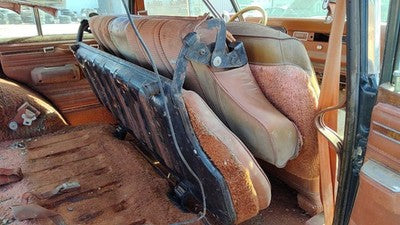 1984 Jeep Grand Wagoneer Rear Bench Seat Assembly Oem Brown