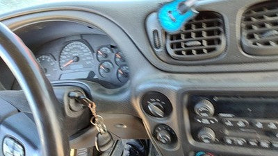 02 03 Trail Blazer Trim Bezel Around Speedometer Dash Surround Panel Dark Pewter