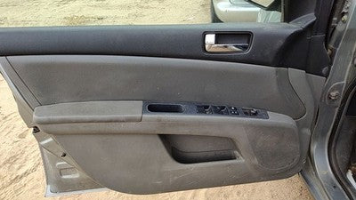08-09 Sentra Driver Left Front Door Trim Panel With Master Switch Charcoal W