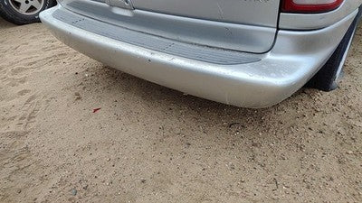 1996-2000 Chrysler Town & Country Rear Bumper Cover Assembly Oem Back Silver