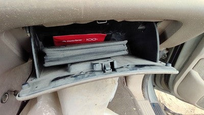 1999-2003 Ford Windstar Glove Box Assembly Complete Door With Latch Oem Tan