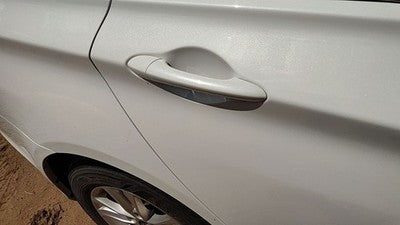 11-14 Sonata Passenger Right Rear Outside Door Handle Back Shimmering White Mica