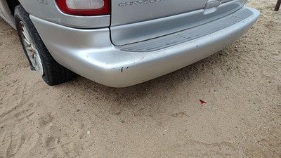 1996-2000 Chrysler Town & Country Rear Bumper Cover Assembly Oem Back Silver