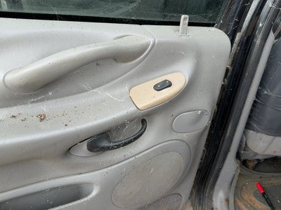 00-02 Expedition Driver Left Rear Door Trim Panel With Switches Back Gray 12