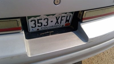 1988-1997 Cutlass 2 Door License Plate Trim Surround Panel Oem Tail Trunk Finish