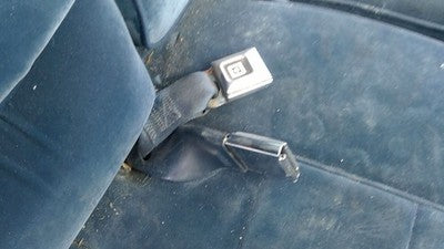 1986 Chevy Caprice Passenger Right Front Seat Belt Buckle Receiver Oem Blue Rb