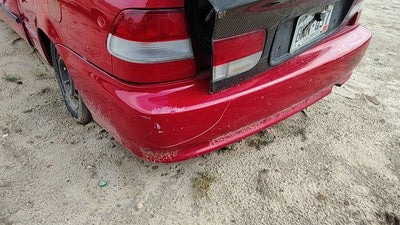 1996-2000 Civic Hx Coupe Rear Bumper Cover Assembly Oem Back Red 5998778