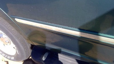 97-02 Expedition Passenger Right Rear Moulding From Door Back Trim Green Su