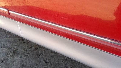 1997-1998 Ford F150 Passenger Right Front Moulding From Door Oem Trim Strip Red