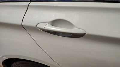 11-14 Sonata Passenger Right Rear Outside Door Handle Back Shimmering White Mica