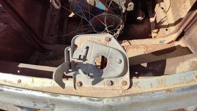 1953 Chevy Bel Air 150 Sedan Hood Latch Assembly With Bracket Oem
