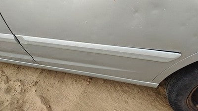 01-03 Hyundai Elantra Driver Left Rear Moulding From Door Back Trim Strip Silver