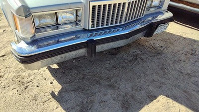 1980-1987 Mercury Grand Marquis Chrome Front Bumper With Brackets Assembly Oem