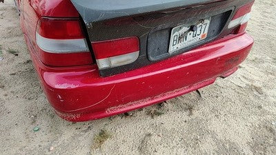1996-2000 Civic Hx Coupe Rear Bumper Cover Assembly Oem Back Red 5998778