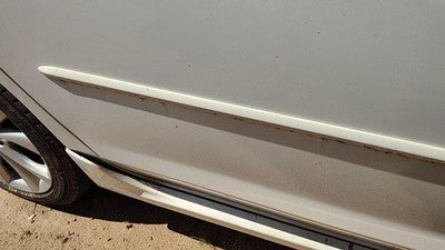 07-09 Mazda 3 Passenger Right Rear Moulding From Door Back Trim Strip White 34K