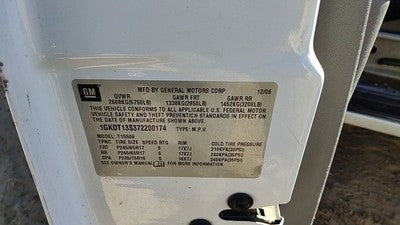 2005-2009 Gmc Envoy Fuel Vapor Canister Oem Charcoal Housing 15107219