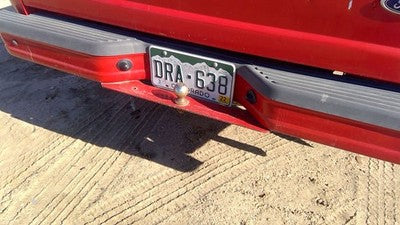 1993-2011 Ford Ranger Rear Step Bumper With Brackets Oem Red Yl5z17906ja