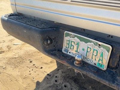 1988-1995 Isuzu Pup Rear Bumper With Mount Brackets Oem Silver 2900037010