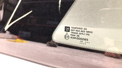 2010-2017 Gmc Terrain Passenger Right Rear Quarter Glass Back Side Window Oem