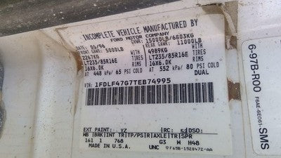 1996 Ford F450 Lower Intermediate Steering Shaft Oem