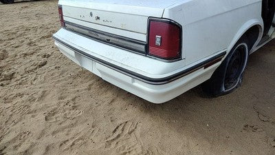 1985-1988 Olds Ciera Rear Bumper Cover Assembly Oem Back White 22527433