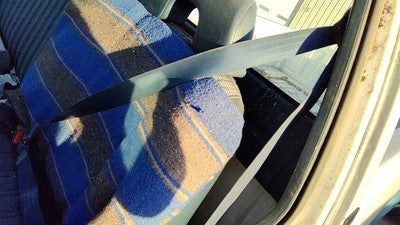 1993 Gmc Sierra 2500 Driver Left Front Seat Belt Retractor Oem Shoulder Blue