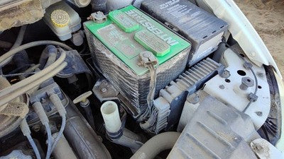 01-05 Grand Caravan Complete Battery Box Mount Tray With Hold Down Oem 3.3L