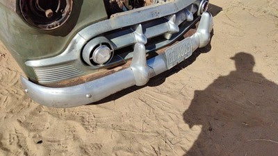 1953 Chevy Bel Air 150 Sedan Front Bumper Assembly With Brackets Chrome Oem