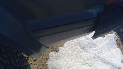 1985 Jeep Cherokee Driver Left Rear Moulding On Quarter Panel Oem Gray