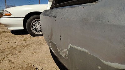 2006-2008 Hyundai Sonata Rear Bumper Cover Assembly Oem Back H1 Silver Blue