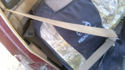 1986 Isuzu Pup Pickup Passenger Right Front Seat Belt Retractor Shoulder Brown