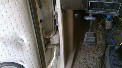 1979 Ford Van E250 Driver Left Lower Kick Trim Panel Oem Brown