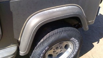 1989 Jeep Wrangler Yj Driver Left Rear Wheel Flare Fender Moulding Brown Oem