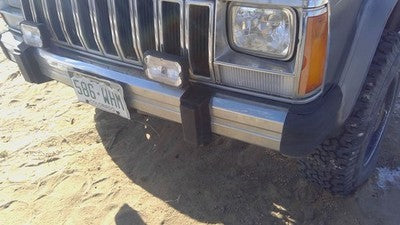 1984-1996 Jeep Cherokee Chrome Front Bumper With Brackets Oem 55234550 55234550