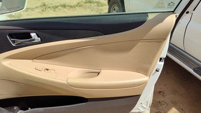 11-14 Sonata Passenger Right Front Inside Door Trim Panel Wth Switches Camel Yda