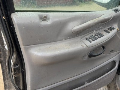 00-02 Expedition Driver Left Front Door Trim Panel With Master Switch Gray 12