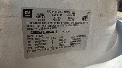 2007-2014 Chevy Tahoe Cylinder Head Assembly Oem 5.3l 12629058