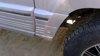 1994 Jeep Grand Cherokee Passenger Right Moulding From Fender Trim Strip Silver
