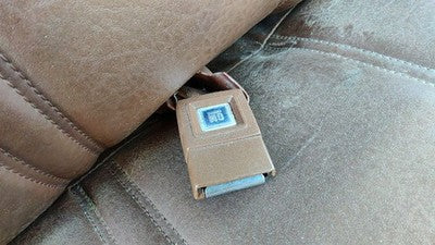 1976 Silverado C10 Passenger Right Front Seat Belt Buckle Receiver Oem Brown