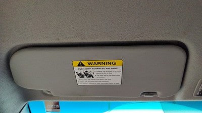 2004-2009 Mazda 3 Driver Left Sun Visor Oem Black Br6 Bn8p69320c77
