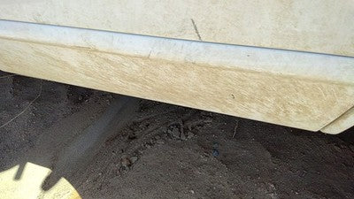 02-05 Ford Explorer Driver Left Rear Moulding From Door Back Trim Strip White Yz